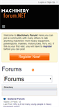 Mobile Screenshot of machineryforum.net